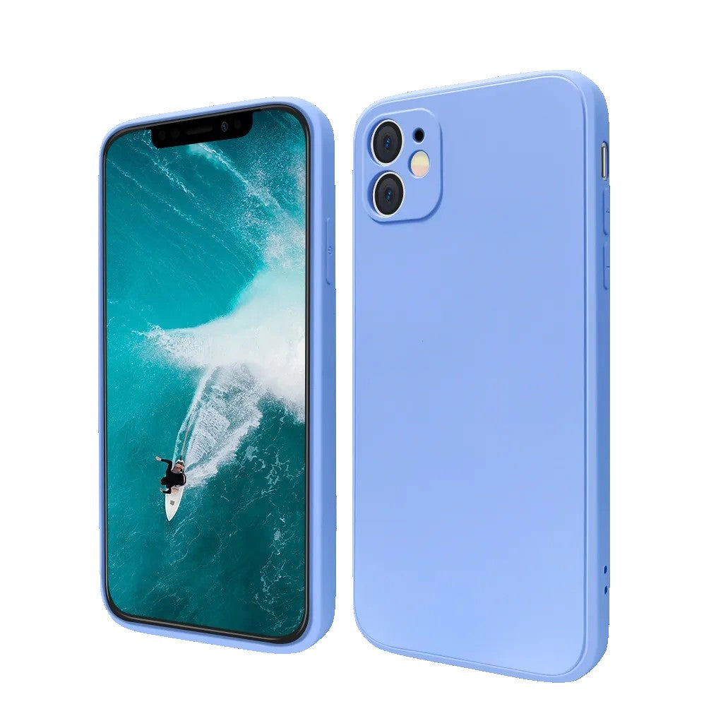Husa pentru Apple iPhone 14 Plus Flippy, Liquid Silicone, cu Microfibra pe interior, Protectie Antisoc, Lilac Purple(