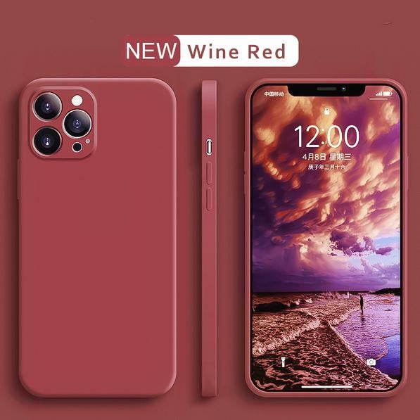Husa pentru Apple iPhone 14 Pro Max Flippy, Liquid Silicone, cu Microfibra pe interior, Protectie Antisoc, Wine red,