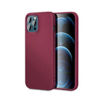Husa pentru Apple iPhone 14 Pro Max Flippy, Liquid Silicone, cu Microfibra pe interior, Protectie Antisoc, Wine red,