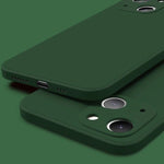Husa pentru Apple iPhone 14 Pro Max Flippy, Liquid Silicone, cu Microfibra pe interior, Protectie Antisoc, Dark Green,