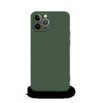 Husa pentru Apple iPhone 14 Pro Max Flippy, Liquid Silicone, cu Microfibra pe interior, Protectie Antisoc, Dark Green,