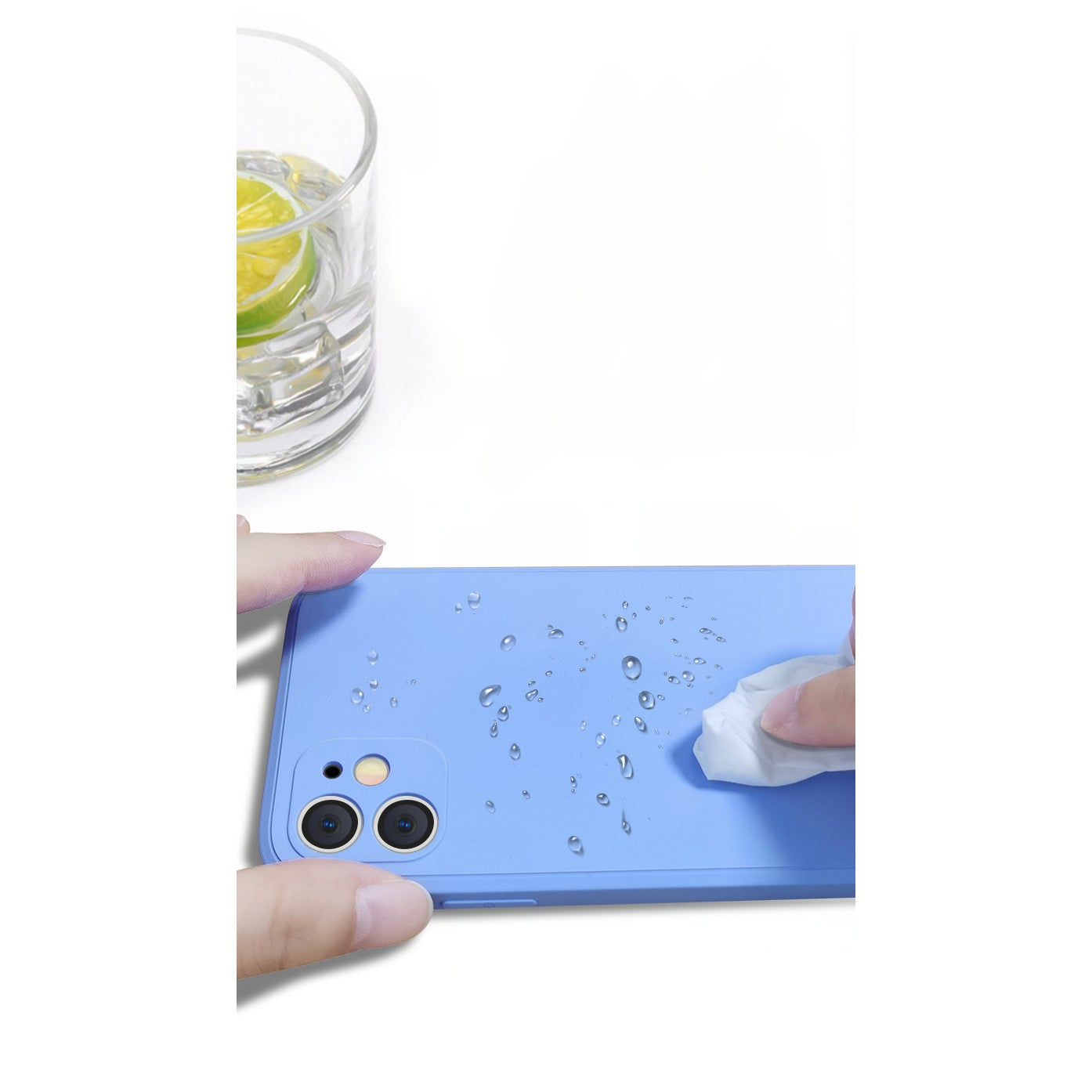 Husa pentru Apple iPhone 14 Pro Max Flippy, Liquid Silicone, cu Microfibra pe interior, Protectie Antisoc, Lilac