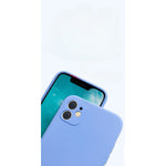 Husa pentru Apple iPhone 14 Pro Max Flippy, Liquid Silicone, cu Microfibra pe interior, Protectie Antisoc, Lilac