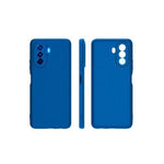 Husa pentru Huawei NOVA Y70, Flippy, Liquid Silicone, cu Microfibra pe interior, Protectie Antisoc, Navy Blue
