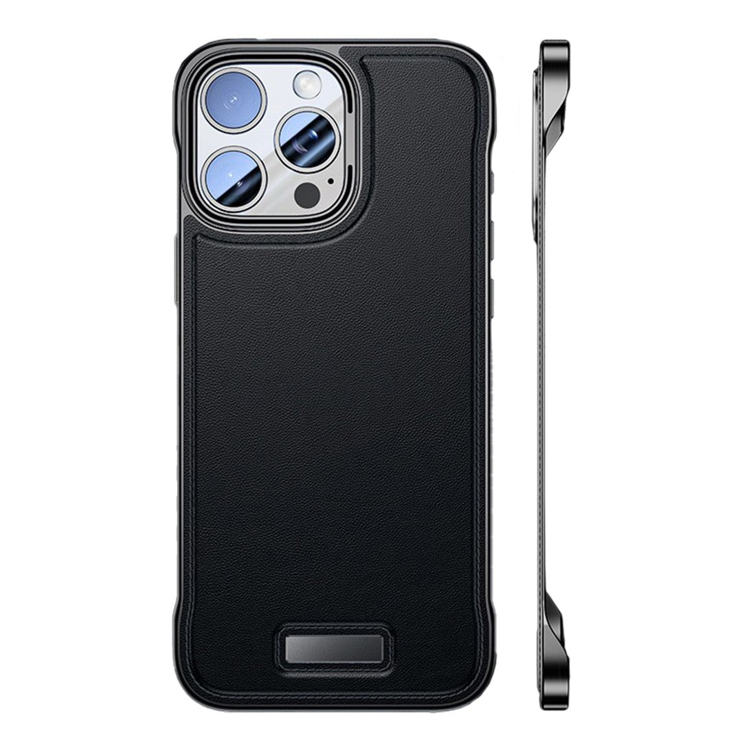 Husa pentru iPhone 16, husa de protectie pentru telefon, Flippy, Design Modern fara margini,din Piele PU, Subtire, Negru