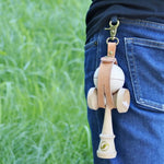 Husa pentru Kendama, Flippy, Husa de Depozitare pentru Kendama, din Piele Ecologica, Catarama cu Agatare pentru