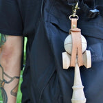 Husa pentru Kendama, Flippy, Husa de Depozitare pentru Kendama, din Piele Ecologica, Catarama cu Agatare pentru