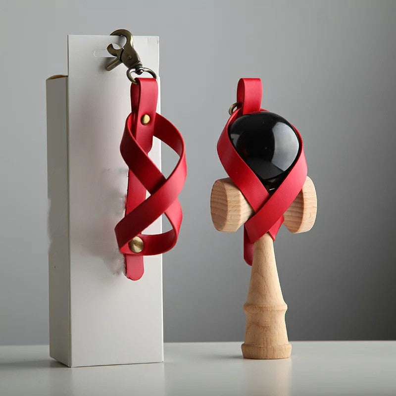 Husa pentru Kendama, Flippy, Husa de Depozitare pentru Kendama, din Piele Ecologica, Catarama cu Agatare pentru
