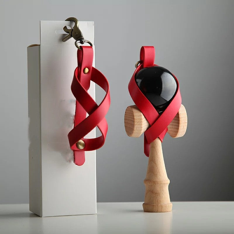 Husa pentru Kendama, Flippy, Husa de Depozitare pentru Kendama, din Piele Ecologica, Catarama cu Agatare pentru
