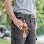Husa pentru Kendama, Flippy, Husa de Depozitare pentru Kendama, din Piele Ecologica, Catarama cu Agatare pentru
