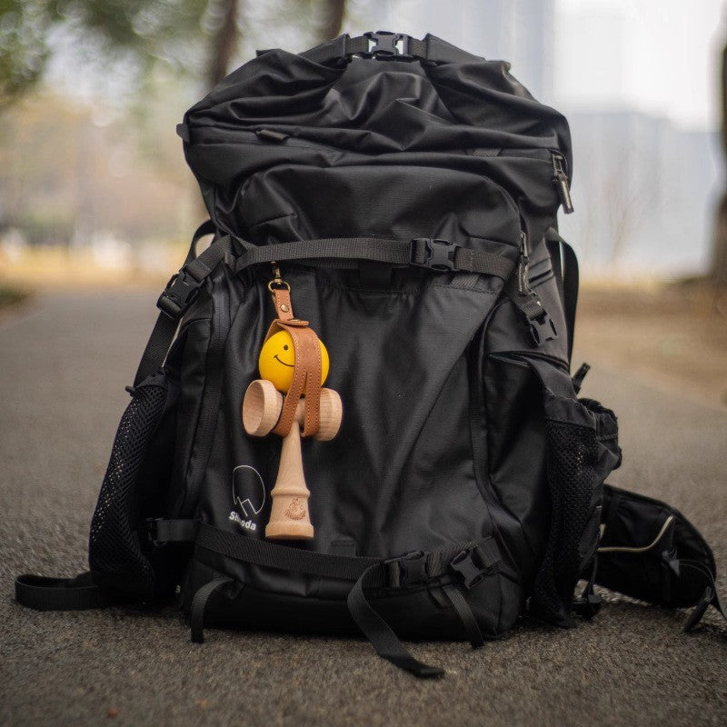 Husa pentru Kendama, Flippy, Husa de Depozitare pentru Kendama, din Piele Ecologica, Catarama cu Agatare pentru
