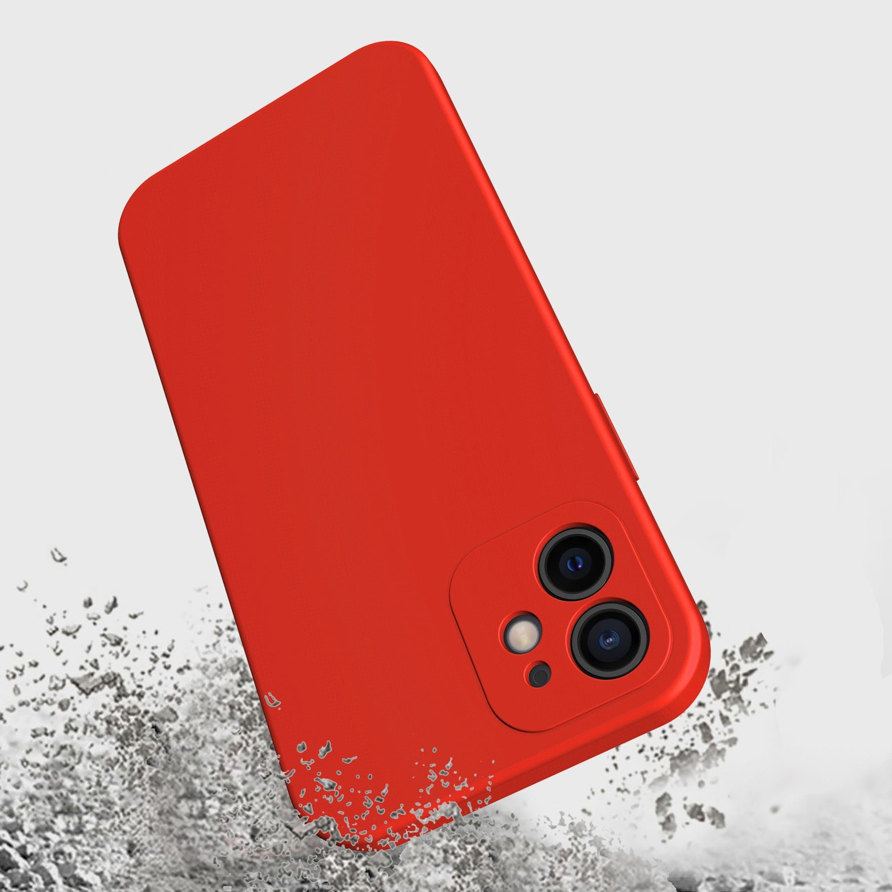 Husa pentru Samsung Galaxy A13 5G, Flippy, Liquid Silicone, cu Microfibra pe interior, Protectie Antisoc, Rosu