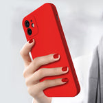 Husa pentru Samsung Galaxy A13 5G, Flippy, Liquid Silicone, cu Microfibra pe interior, Protectie Antisoc, Rosu