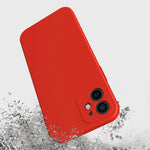 Husa pentru Samsung Galaxy A33 5G, Flippy, Liquid Silicone, cu Microfibra pe interior, Protectie Antisoc, Rosu