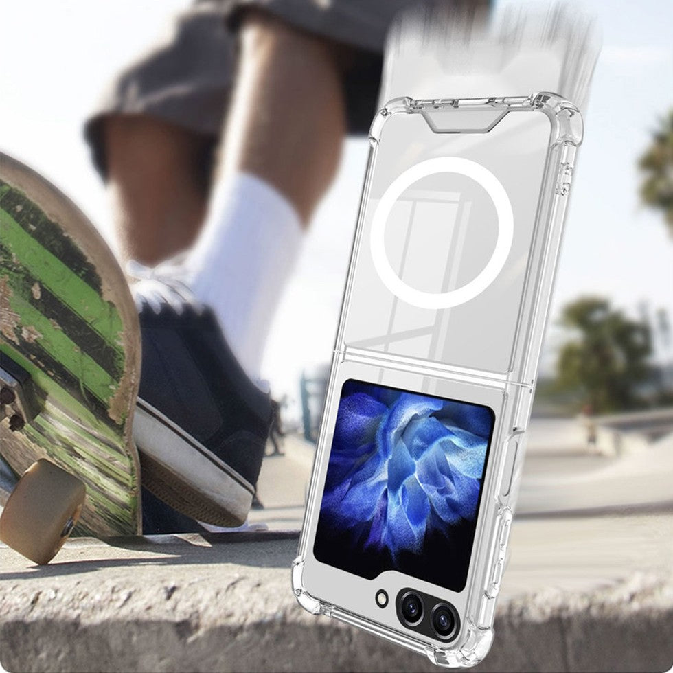 Husa pentru Samsung Galaxy Z FLIP6, Flippy, Husa de Protectie cu Anti-Shock, Tehnologie MagSafe Magnetic, Design Ultra