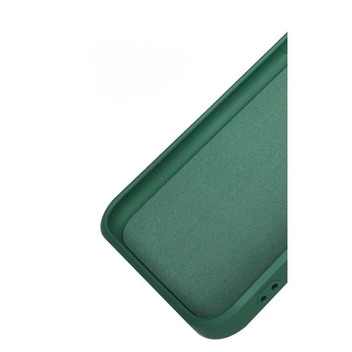 Husa pentru Samsung Galaxy S22 Ultra, Flippy, Liquid Silicone, cu Microfibra pe interior, Protectie Antisoc, Verde