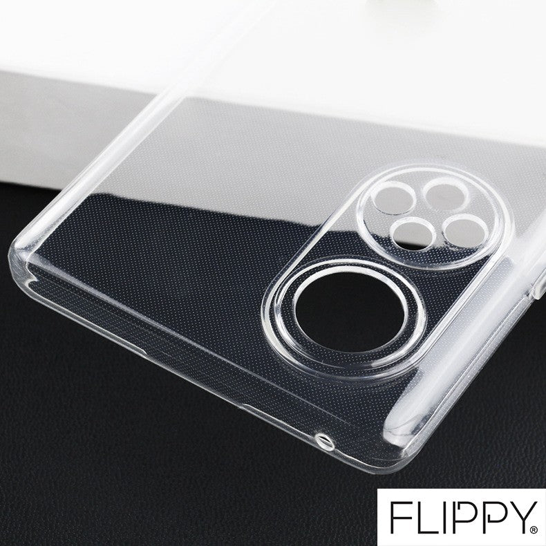 Husa Protect Plus pentru Huawei NOVA 9 SE, Flippy, Silicon Subtire, Transparenta