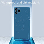 Husa protectie compatibila cu Apple iPhone 11 Pro Max Liquid Silicone Case Albastru inchis
