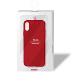 Husa protectie compatibila cu Apple iPhone X/XS Liquid Silicone Case Rosu