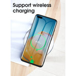 Husa protectie compatibila cu Huawei P40 Pro Liquid Silicone Case Albastru inchis