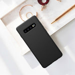 Husa protectie compatibila cu Samsung S10 Liquid Silicone Case Negru