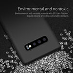 Husa protectie compatibila cu Samsung S10 Liquid Silicone Case Negru