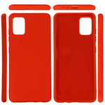 Husa protectie compatibila cu Samsung S10 Lite Liquid Silicone Case Rosu