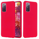 Husa protectie compatibila cu Samsung S20 Liquid Silicone Case Rosu