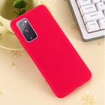 Husa protectie compatibila cu Samsung S20 Liquid Silicone Case Rosu