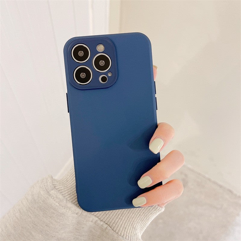 Husa protectie Flippy compatibila cu Apple iPhone 11 Pro Liquid Silicone Ring cu suport rotativ Albastru