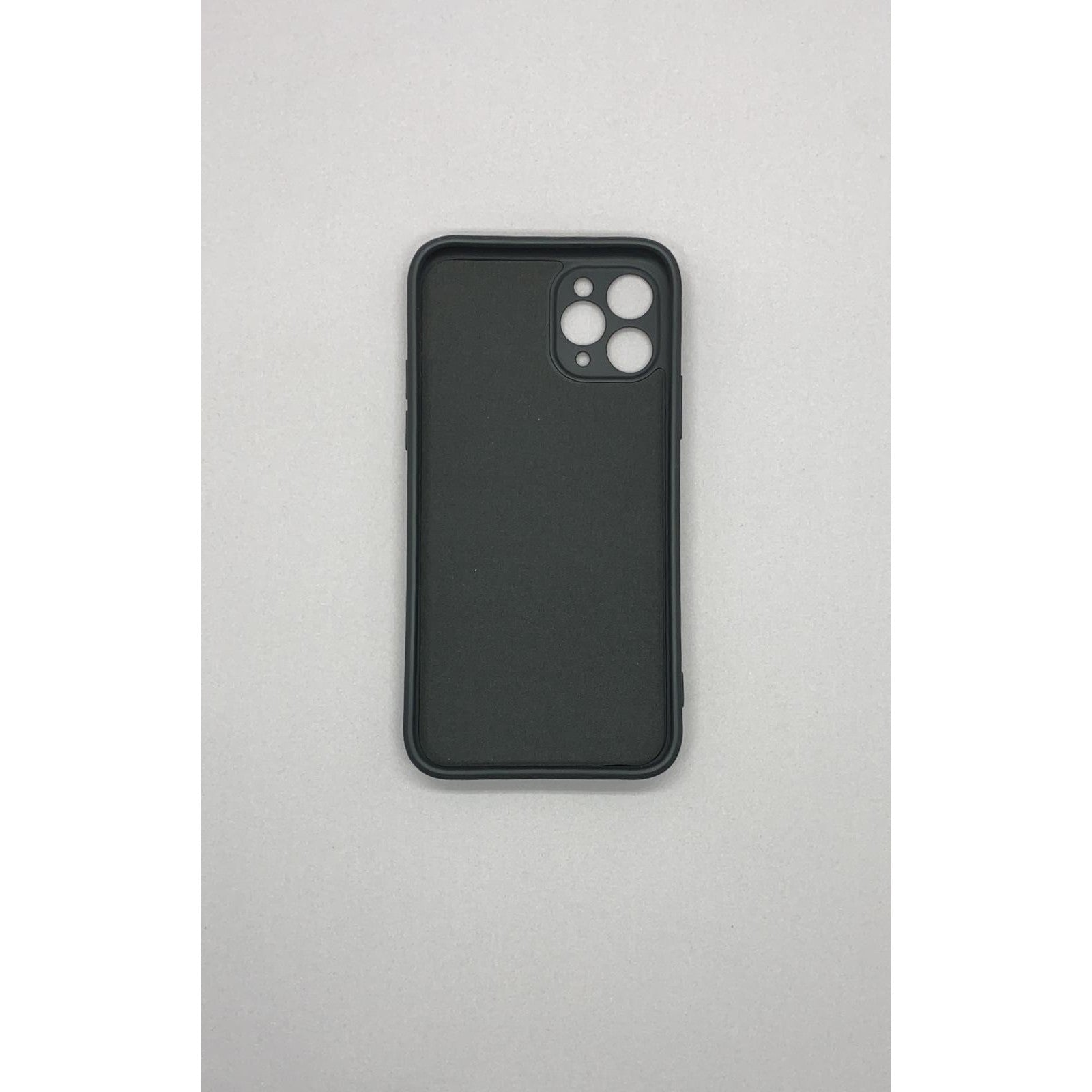 Husa protectie Flippy compatibila cu Apple iPhone 11 Pro Liquid Silicone Ring cu suport rotativ Negru