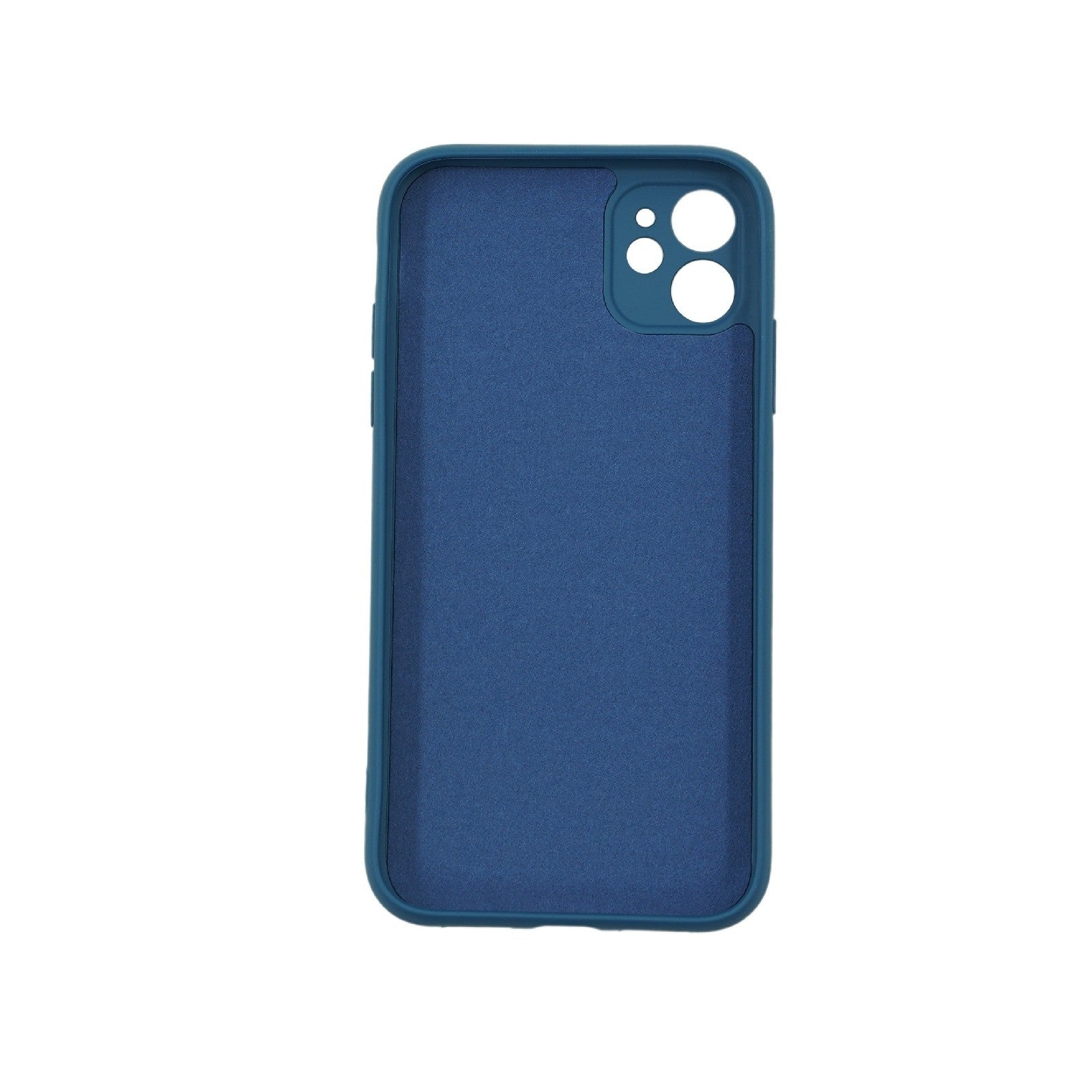 Husa protectie Flippy compatibila cu Apple iPhone 12 Liquid Silicone Case Albastru