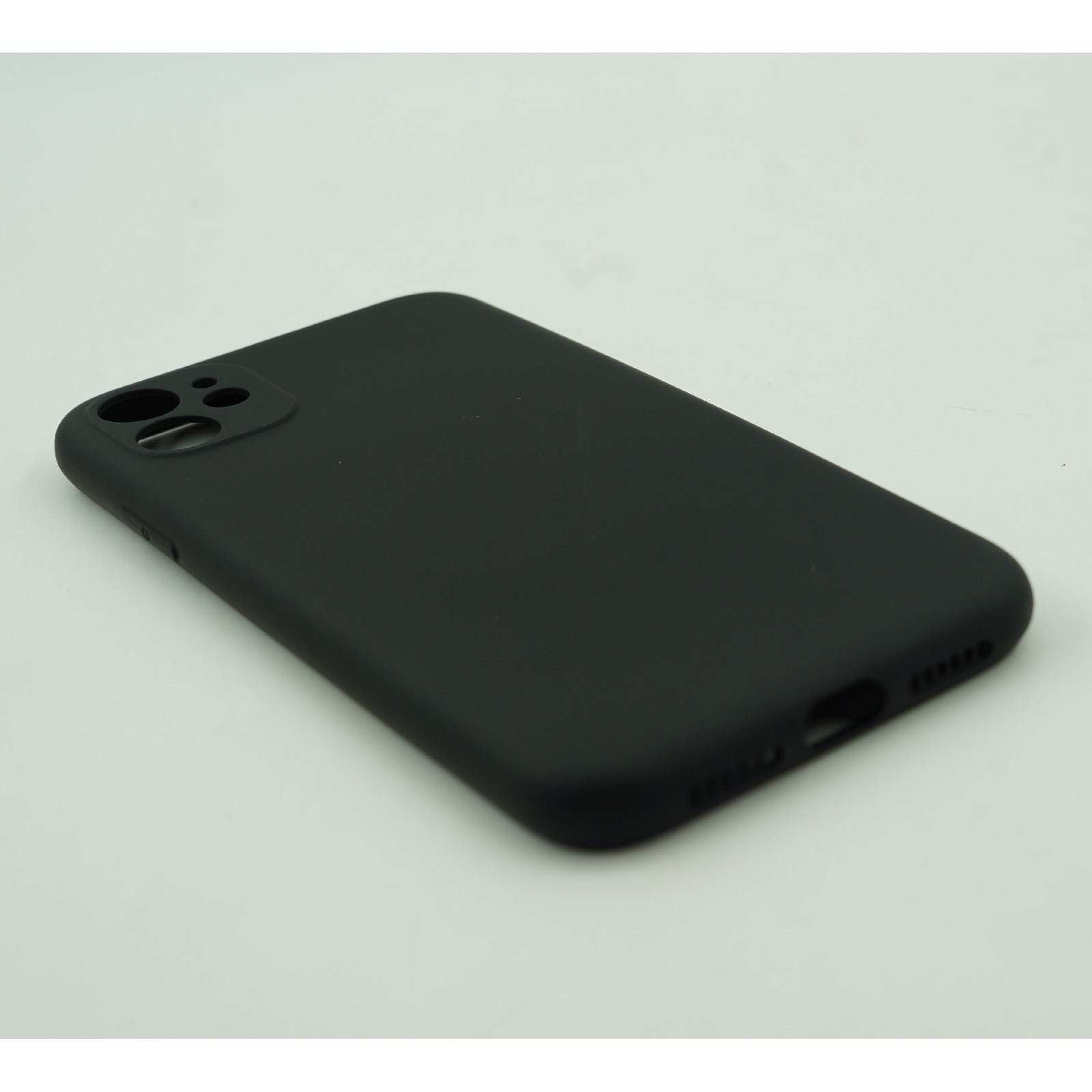 Husa protectie Flippy compatibila cu Apple iPhone 12 Liquid Silicone Case Negru