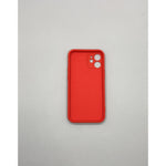 Husa protectie Flippy compatibila cu Apple iPhone 12 Liquid Silicone Ring cu suport rotativ Rosu