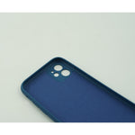 Husa protectie Flippy compatibila cu Apple iPhone 12 Mini Liquid Silicone Case Albastru inchis