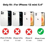 Husa protectie Flippy compatibila cu Apple iPhone 12 Mini Liquid Silicone Ring cu suport rotativ Rosu