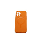 Husa protectie Flippy compatibila cu Apple iPhone 12 Mini Mag Safe Silicone Portocaliu