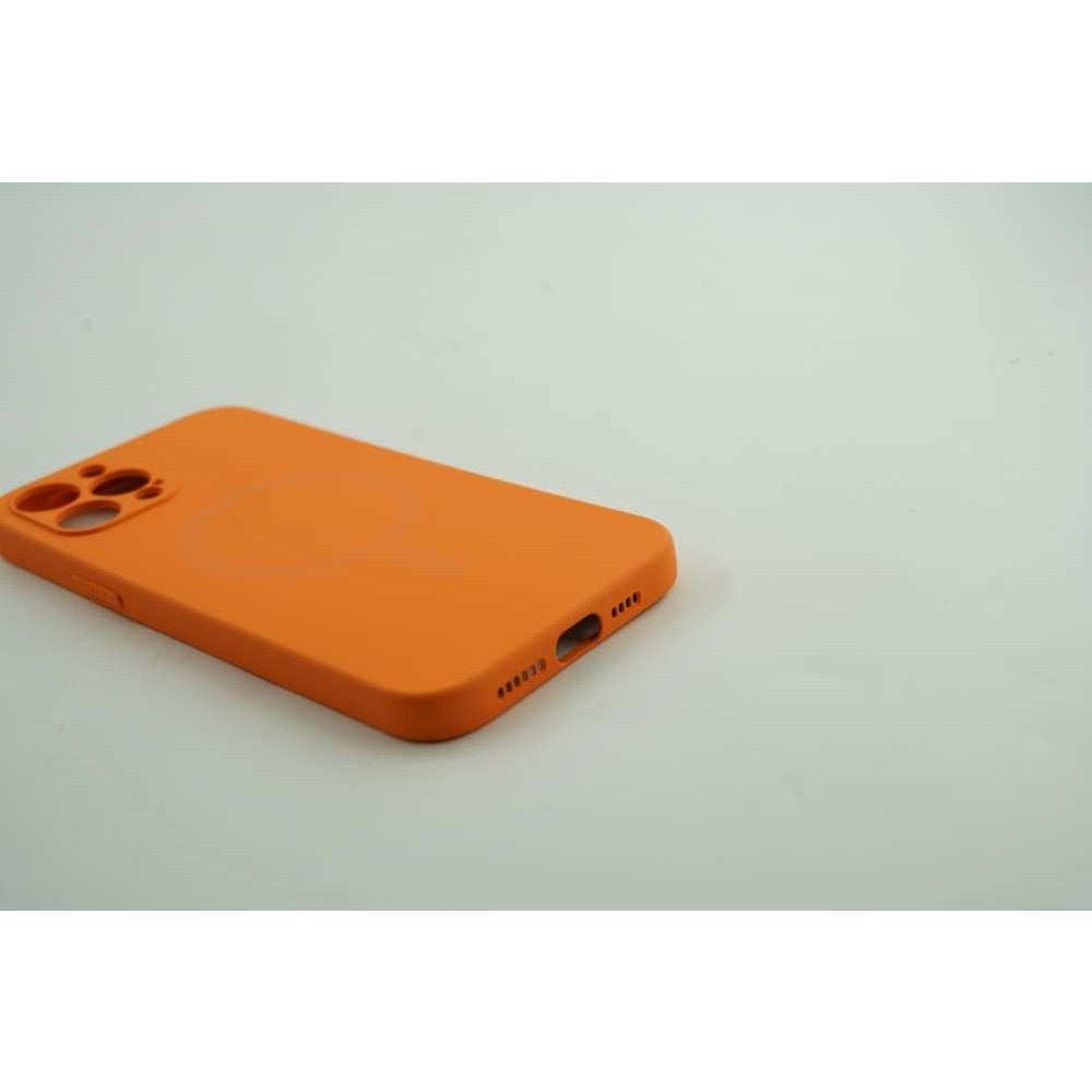Husa protectie Flippy compatibila cu Apple iPhone 12 Mini Mag Safe Silicone Portocaliu