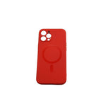 Husa protectie Flippy compatibila cu Apple iPhone 12 Mini Mag Safe Silicone Rosu