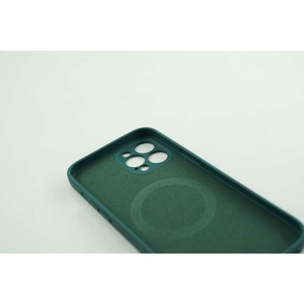 Husa protectie Flippy compatibila cu Apple iPhone 12 Mini Mag Safe Silicone Verde