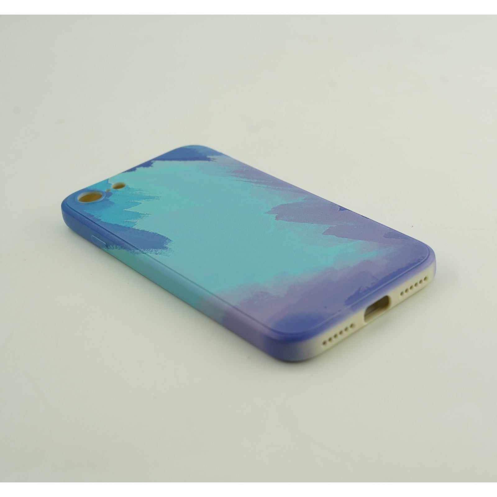 Husa protectie Flippy compatibila cu Apple iPhone 12 Mini Tpu Ombre, Verde/Alb