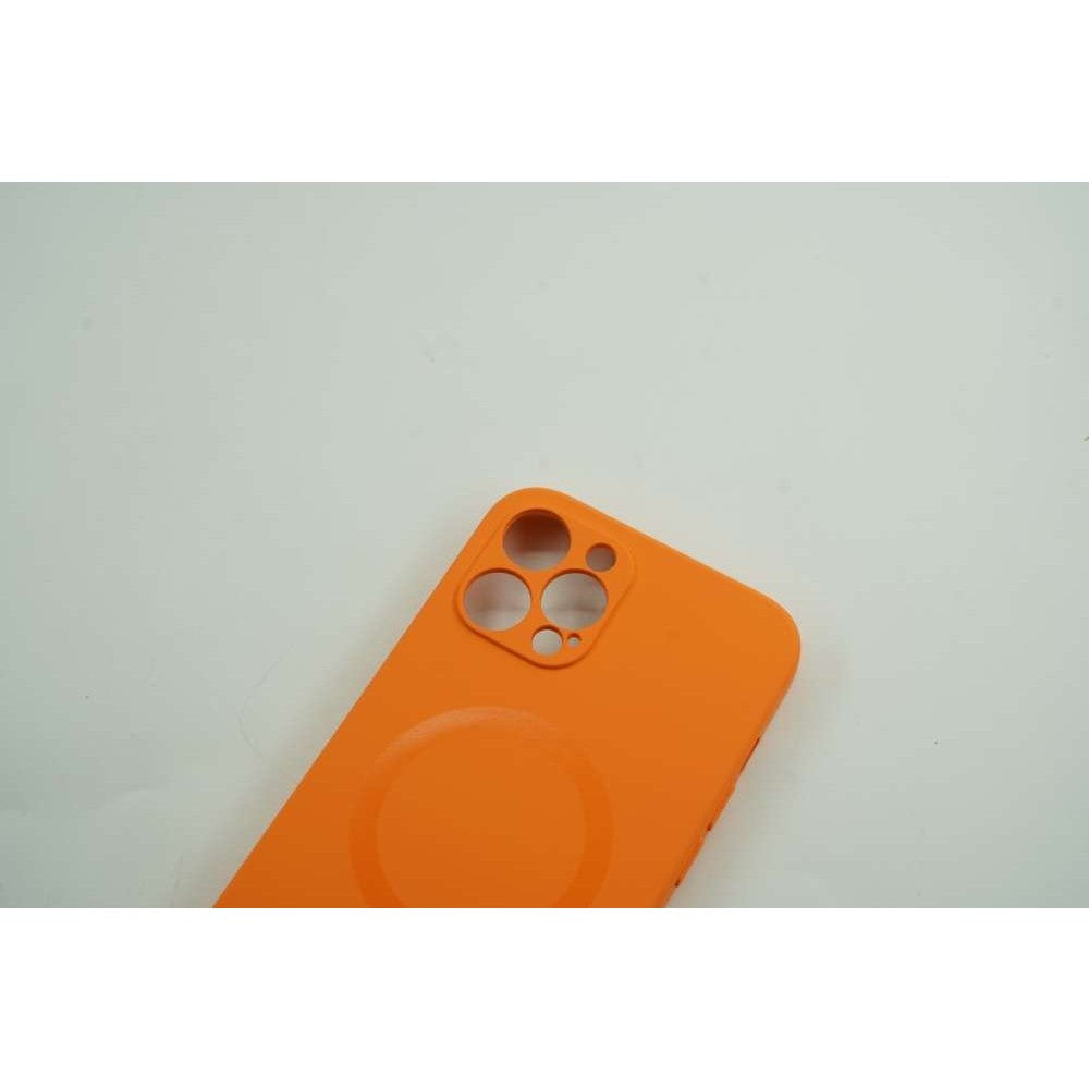 Husa protectie Flippy compatibila cu Apple iPhone 12 Pro Mag Safe Silicone Portocaliu