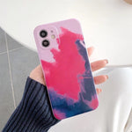 Husa protectie Flippy compatibila cu Apple iPhone 12 Pro Max Tpu Ombre, Negru/Roz/Mov