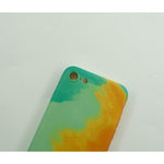 Husa protectie Flippy compatibila cu Apple iPhone 12 Pro Tpu Ombre, Verde/Portocaliu