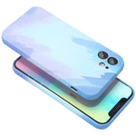 Husa protectie Flippy compatibila cu Apple iPhone 12 Tpu Ombre, Albastru/Mov