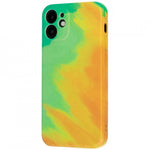 Husa protectie Flippy compatibila cu Apple iPhone 12 Tpu Ombre, Galben/Roz