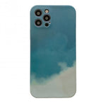 Husa protectie Flippy compatibila cu Apple iPhone 12 Tpu Ombre, Verde/Alb
