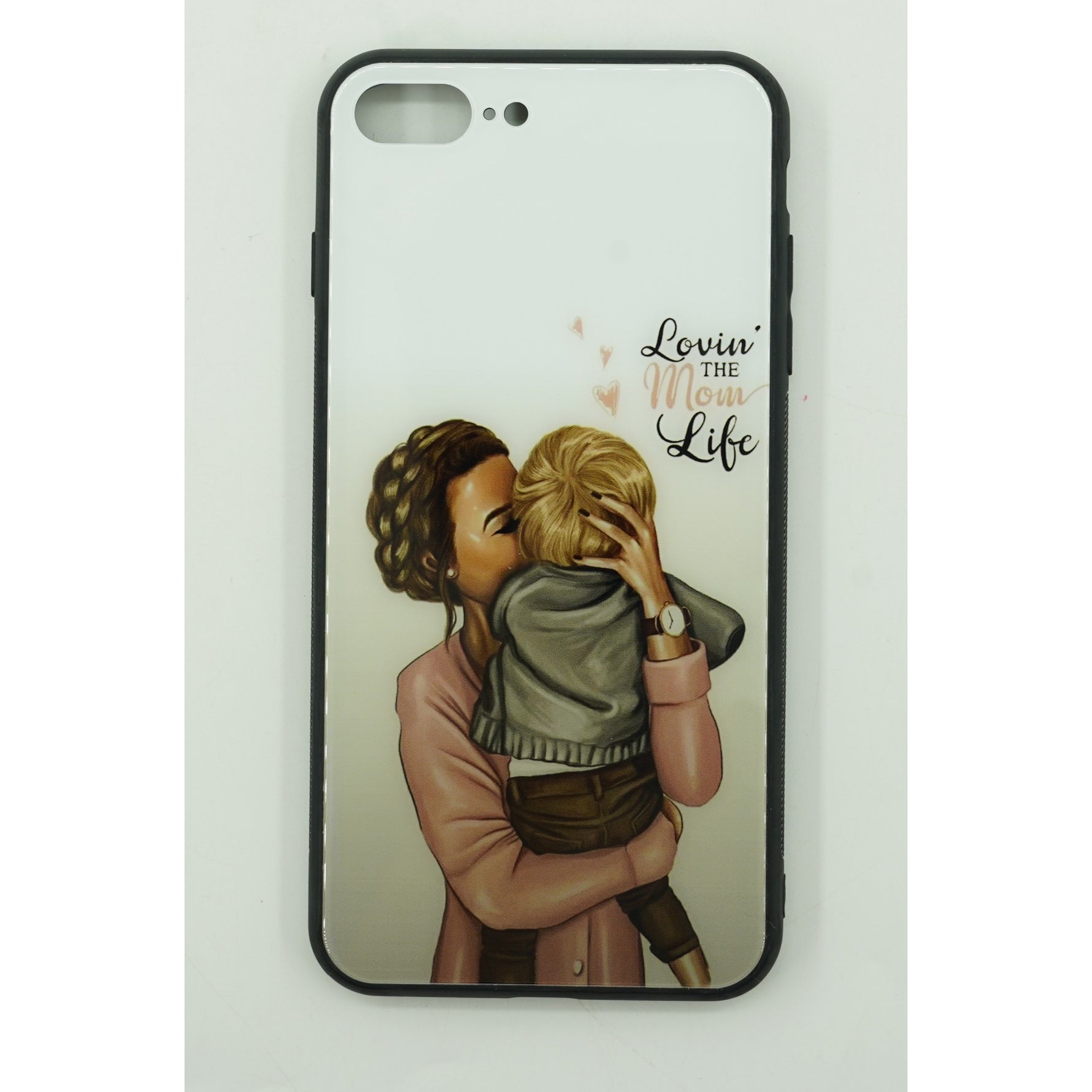 Husa protectie Flippy compatibila cu Apple iPhone 13 Glass print Lovin the Mom Multicolor