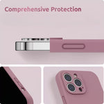 Husa protectie Flippy compatibila cu Apple iPhone 13 Liquid Silicone Mov