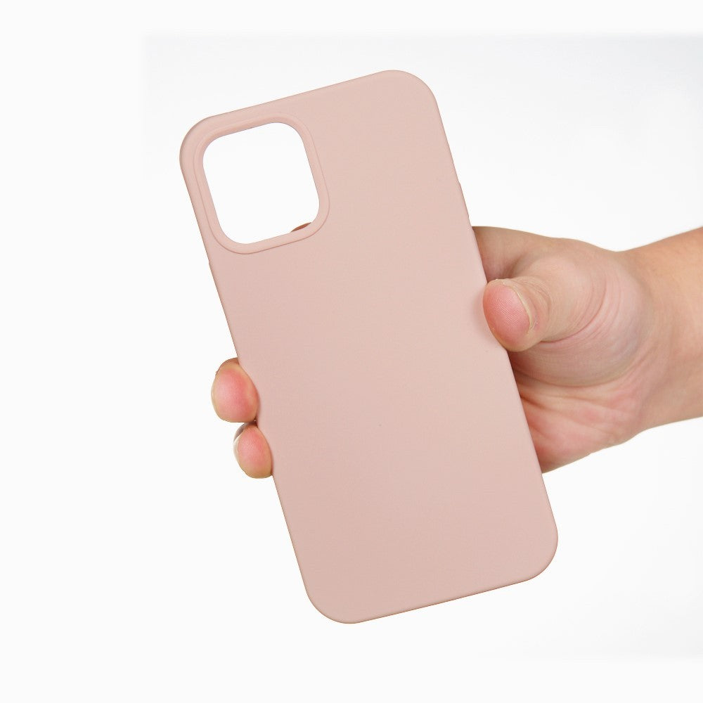 Husa protectie Flippy compatibila cu Apple iPhone 13 Pro Liquid Silicone Roz